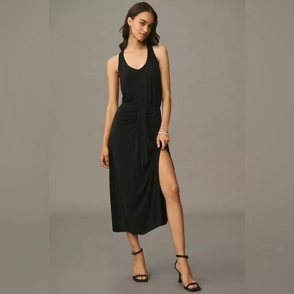 NWT Size XS  Anthropologie Dolan Left Coast Sleeveless Draped Midi Dress - Picture 2 of 16